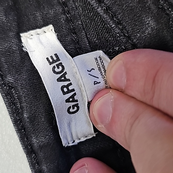 Garage small black jean skirt - Picture 5 of 6